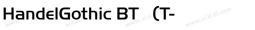 HandelGothic BT 常规(T字体转换